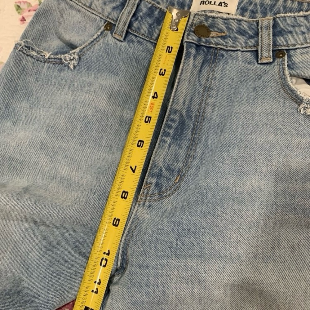 ROLLA’s Eastcoast High Rise Flare Jeans in Lightwash Blue Denim Size 26 - Picture 6 of 8